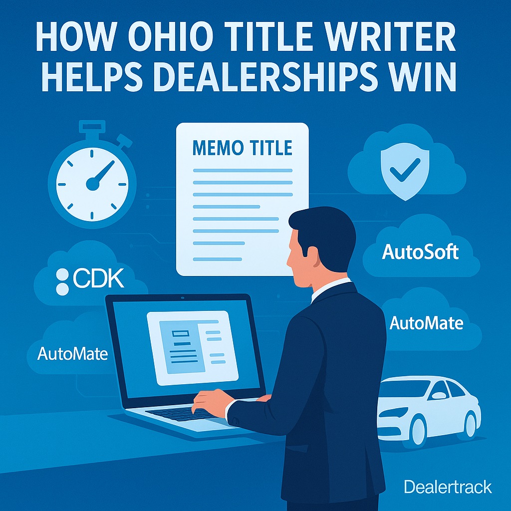 Electronic title processing system in Ohio for dealerships